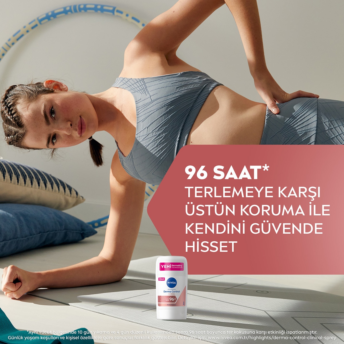 NIVEA DEO NIVEA DEO Nivea Kadın Stick Deodorant Derma Control Clinical 50 ml C Vitamini ile Koltuk Altı Kararma Karşıtı 1 of 7