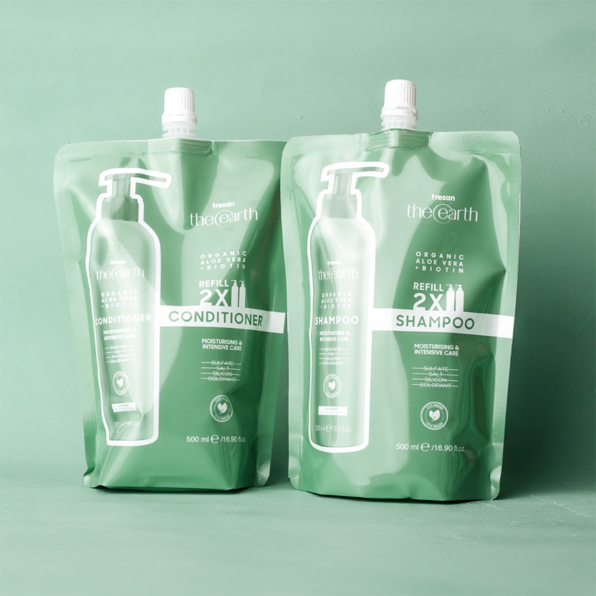  TRESAN THE EARTH TRESAN THE EARTH Tresan The Earth Saç Kremi Aloe Vera&Biotin 500 ml  1 of 6 