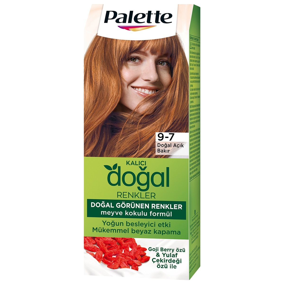  PALETTE NATURAL COLORS PALETTE NATURAL COLORS Palette Kalıcı Doğal Renkler 9-7 Doğal Açık Bakır  1 of 10 