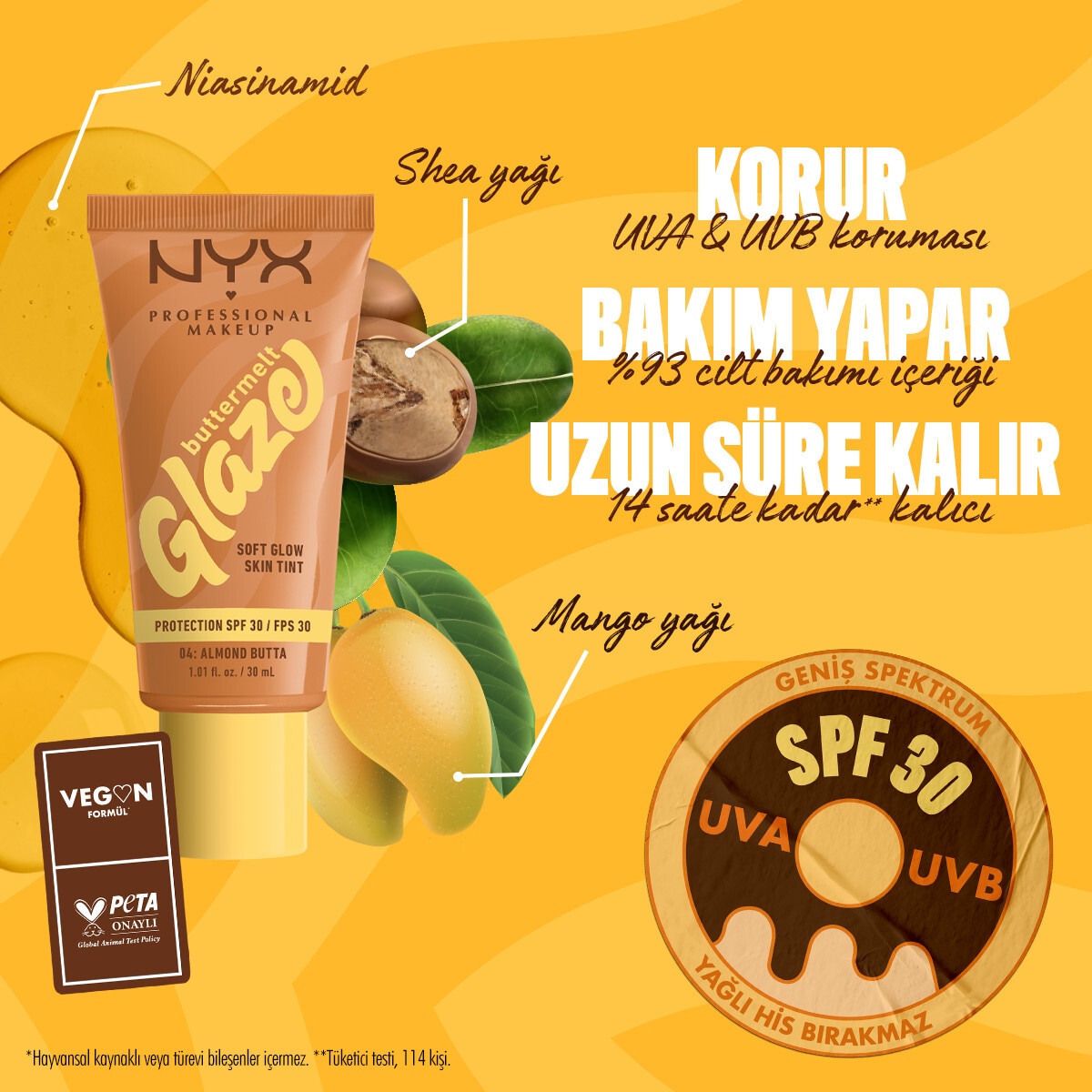  NYX NYX Nyx Professional Makeup Buttermelt Glaze Işıltılı Nemlendirici Tint 02 Vanilla Bean Butta  1 of 7 