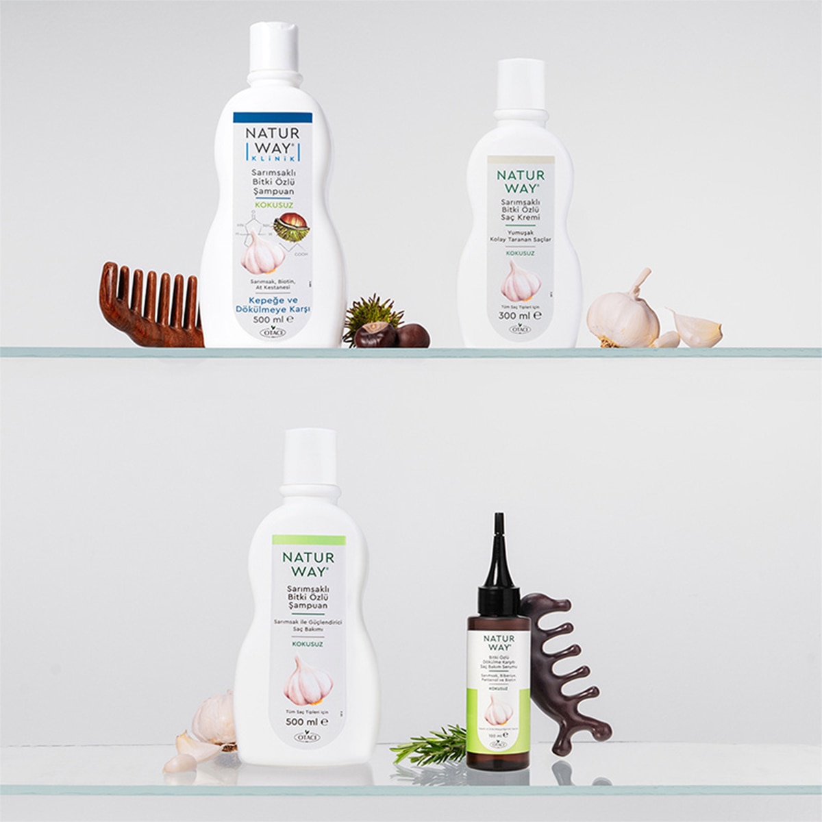 NATURWAY NATURWAY Naturway Şampuan Sarımsak Özlü Dökülme ve Kepek Karşıtı 500 ml 1 of 5