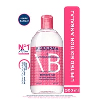 BIODERMA BIODERMA Bioderma Sensibio H2O Hassas ve Normal Ciltler için Micellar Arındırıcı Makyaj Temizleme Suyu 500 ml 1 of 6