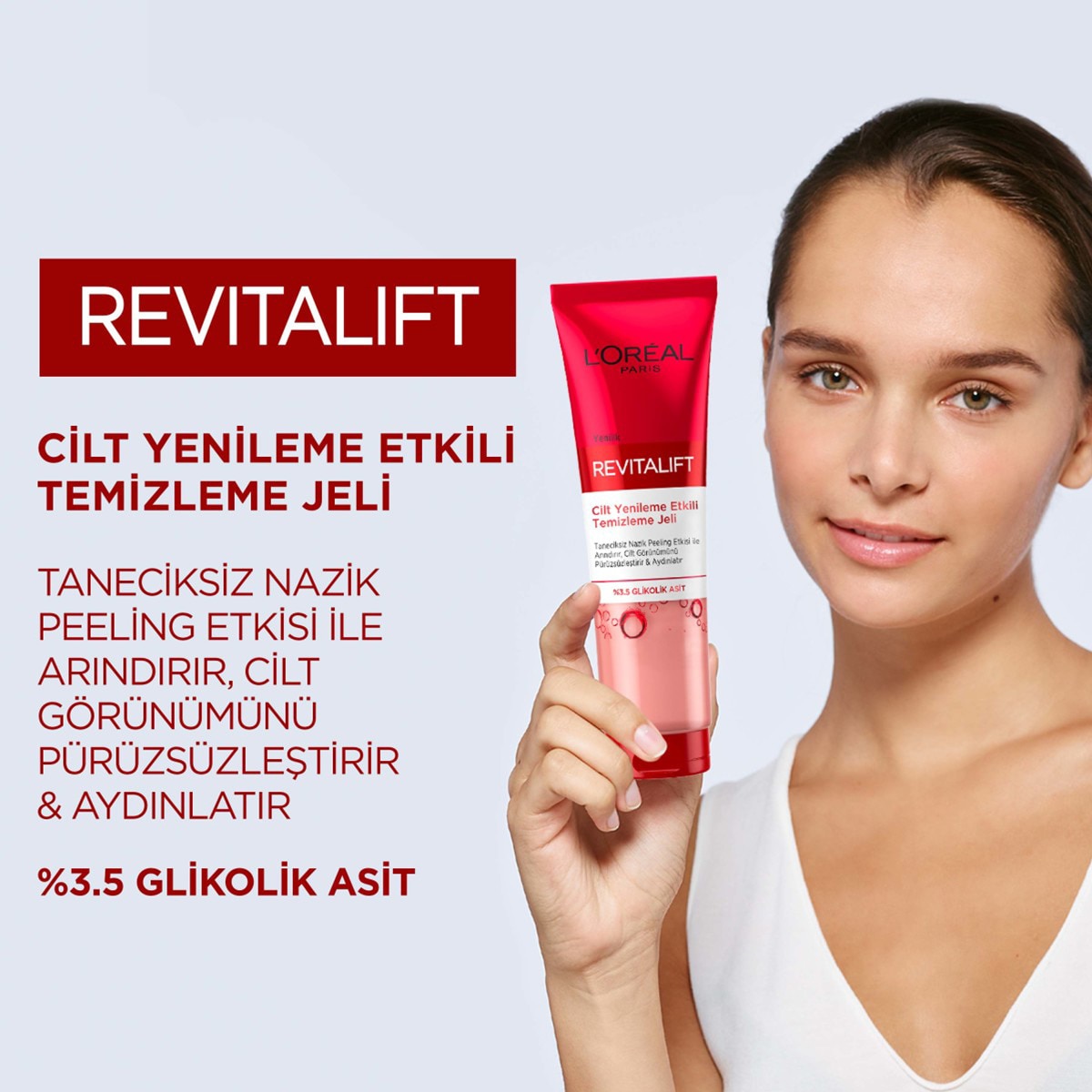  LOREAL PARIS LOREAL PARIS L'Oreal Paris Revitalift Cilt Yenileme Etkili Temizleme Jeli 150 ml Glikolik Asit  1 of 5 