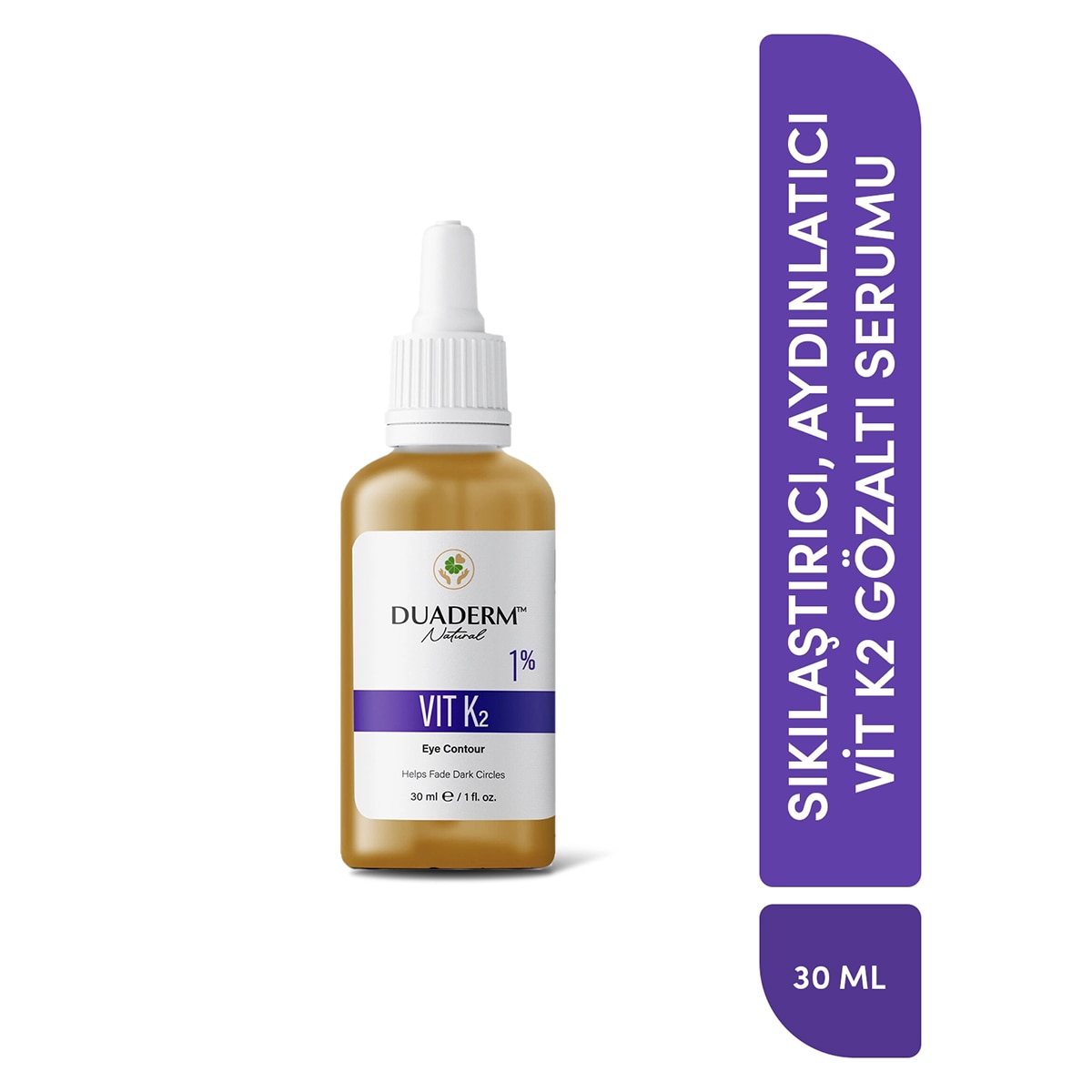 DUADERM DUADERM Duaderm Koyu Halka Giderici Göz Çevresi Serum Vitamin K2 30 ml 1 of 4