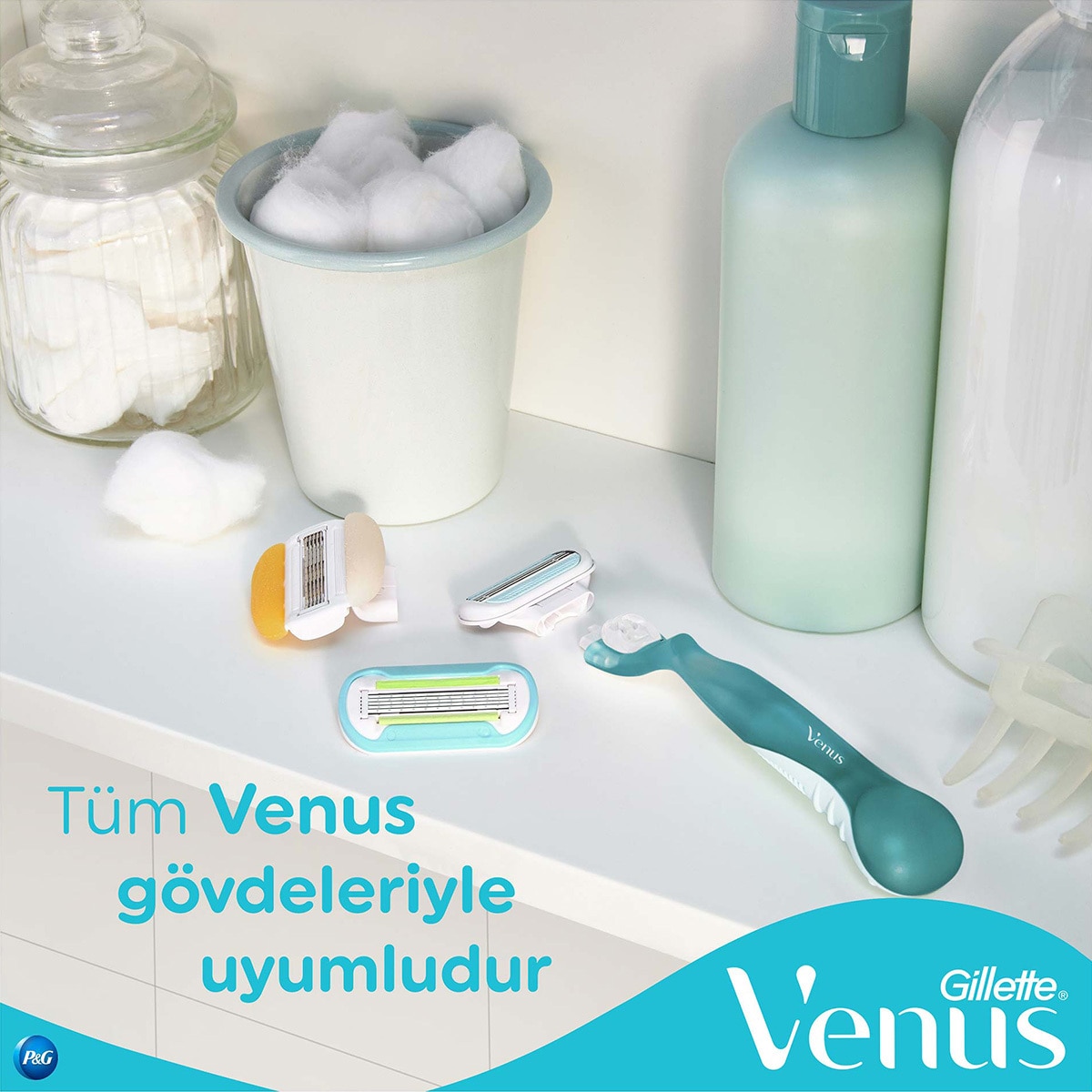  GILLETTE VENUS GILLETTE VENUS Gillette Venus Pembe Kadın Tıraş Makinesi Yedekli  1 of 9 