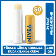  NIVEA LIP CARE NIVEA SUN Nivea Sun Yüksek Güneş Korumalı Dudak Bakım Kremi 4,8 g SPF50 C,E Vitamini  1 of 1 