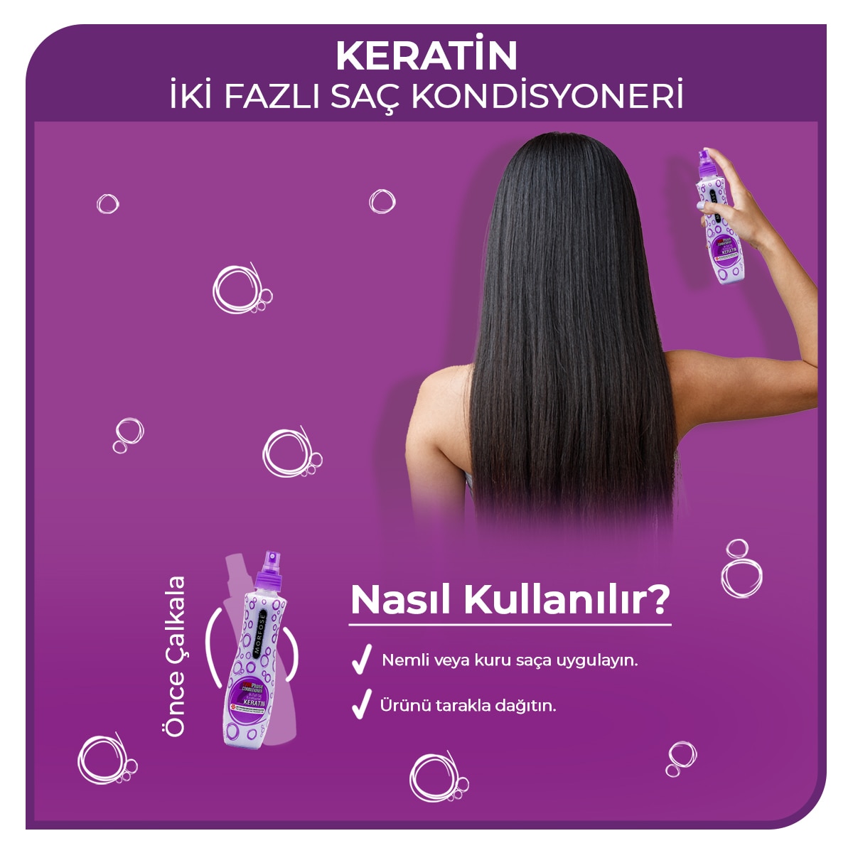  MORFOSE EXC. MORFOSE EXC. Morfose Keratin Çift Fazlı Fön Suyu 240 ml  1 of 5 