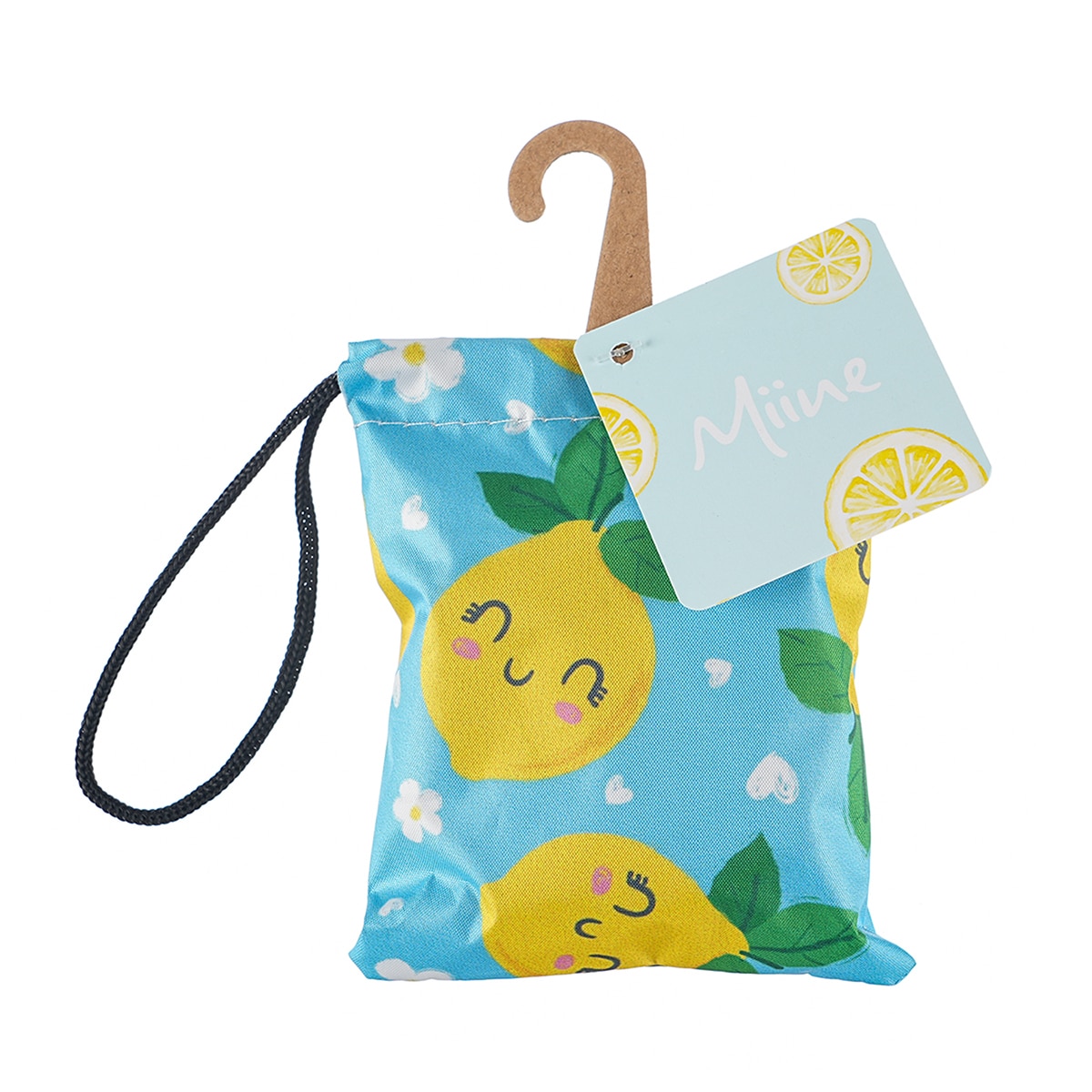 MIINE MIINE Miine Lemonade Summer Mavi Katlanabilir Yuvarlak Yelpaze 1 of 3