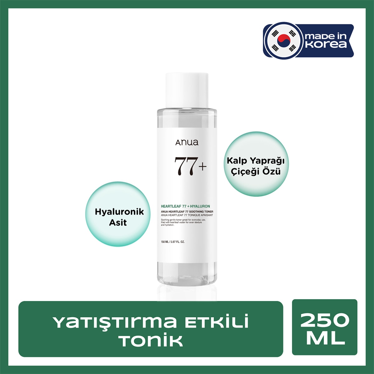 ANUA ANUA Anua Heartleaf %77 Soothing Tonik 250 ml 1 of 3