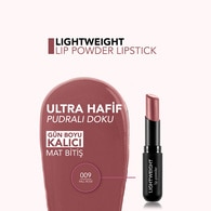 Flormar Lightweight Lip Powder Ultra Hafif Mat Ruj No: 009