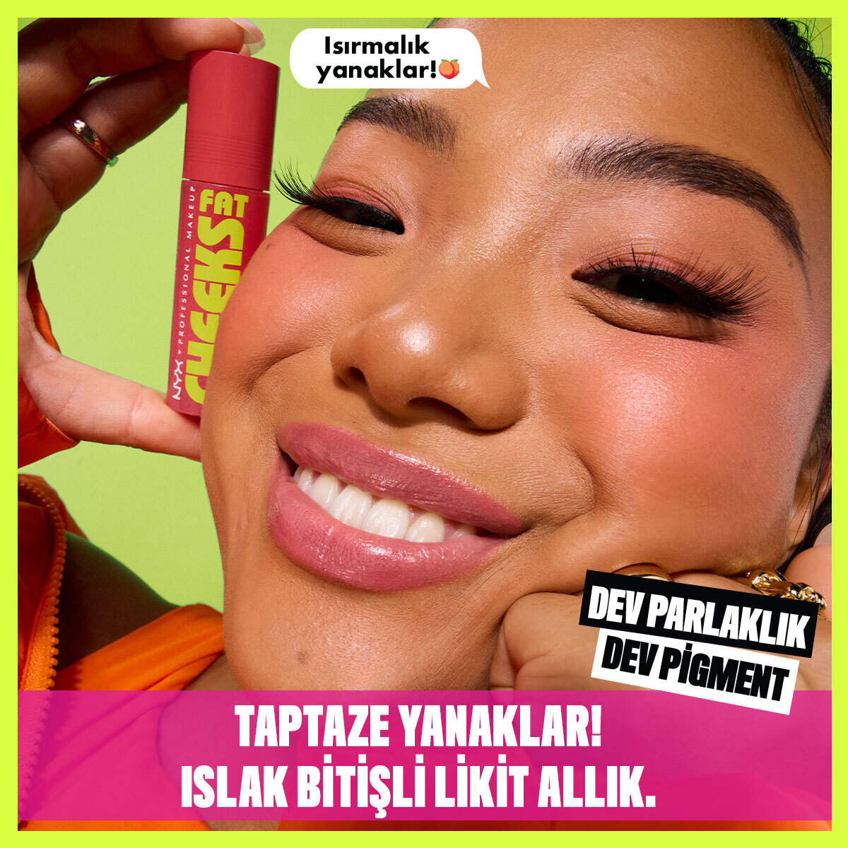  NYX NYX Nyx Professional Makeup Fat Cheeks Allık Dragon Fruit Drip  1 of 8 