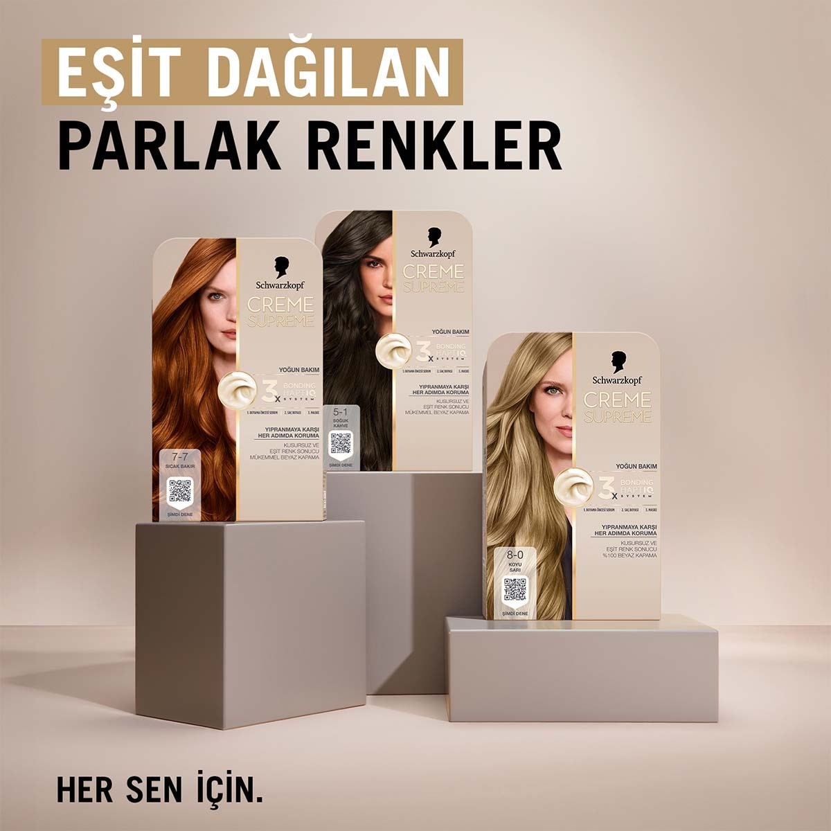 undefined CREME SUPREME Creme Supreme Saç Boyası Sıcak Bakır 7-7 1 of 11