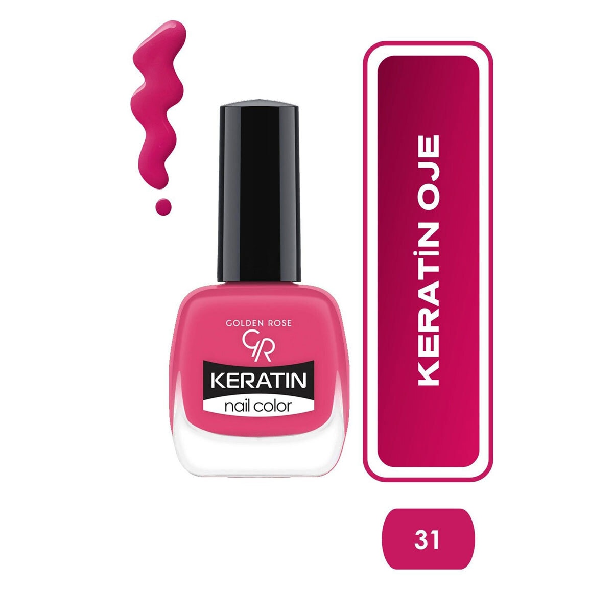 GOLDEN ROSE GOLDEN ROSE Golden Rose Keratin Oje No: 31 1 of 3
