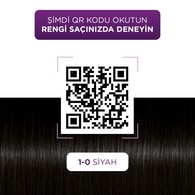 Palette Göz Alıcı Renkler Saç Boyası 1-0 Siyah
