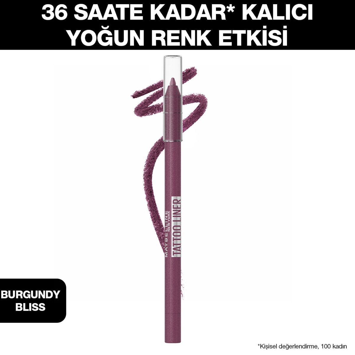 MAYBELLINE MAYBELLINE Maybelline New York Tattoo Liner Jel Göz Kalemi Burgundy Bliss 1 of 1 Maybelline New York Tattoo Liner Jel Göz Kalemi Burgundy Bliss