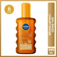NIVEA SUN NIVEA SUN Nivea Sun SPF6 Karoten Özlü Yoğun Bronzlaştırıcı Güneş Yağı 200 ml Sprey