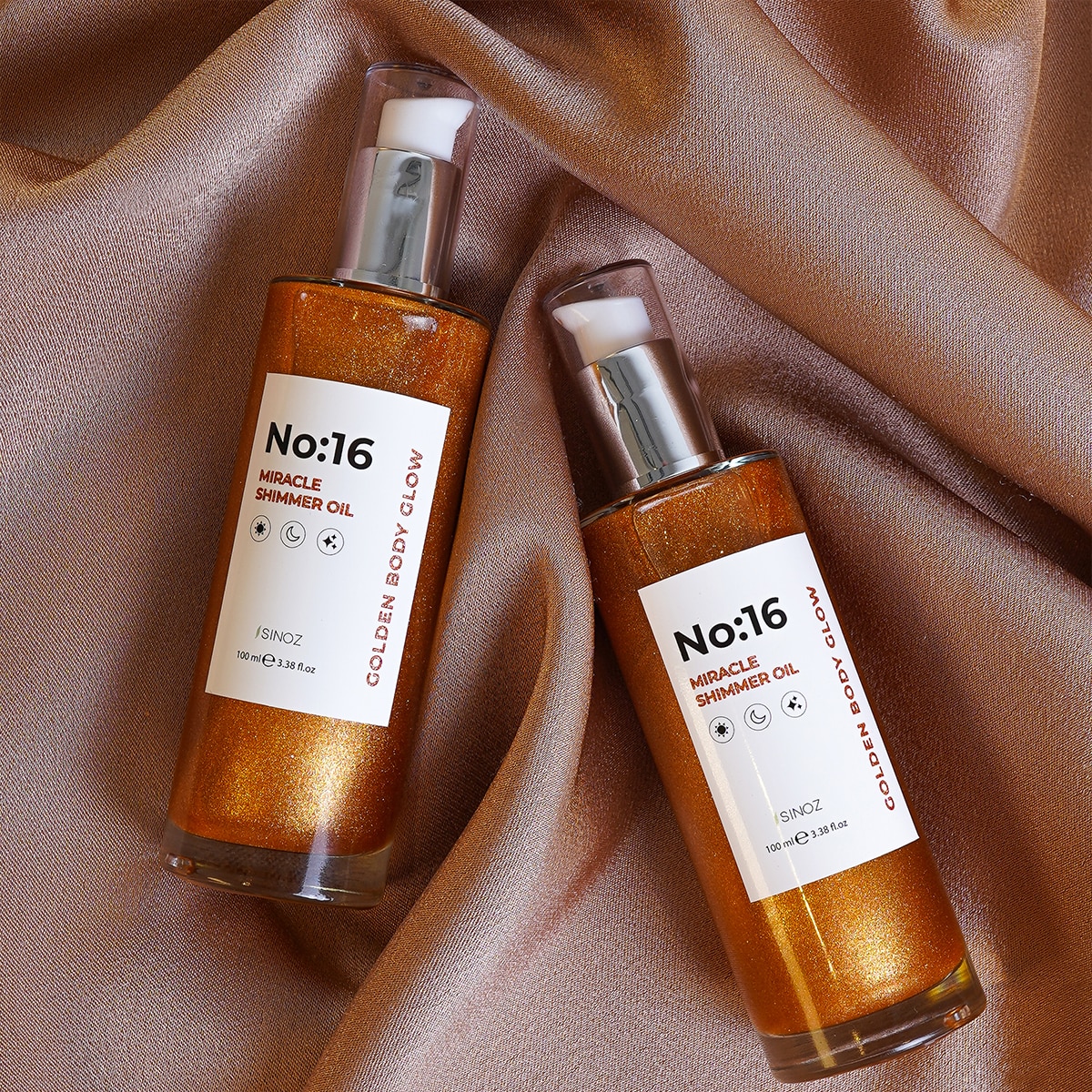 SİNOZ SINOZ EXC. Sinoz No:16 Işıltılı Saç ve Vücut Bakım Yağı Parıltılı Nemlendirici Bakım 100 ml 1 of 7