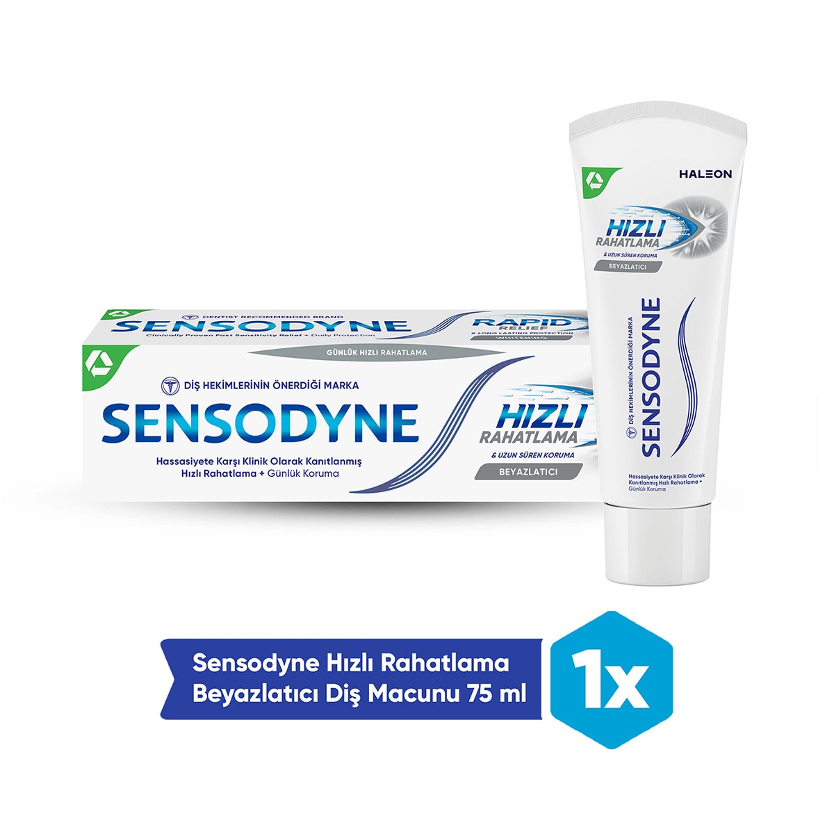  SENSODYNE SENSODYNE Sensodyne Hızlı Rahatlama Diş Macunu Beyazlatıcı 75 ml  1 of 7 