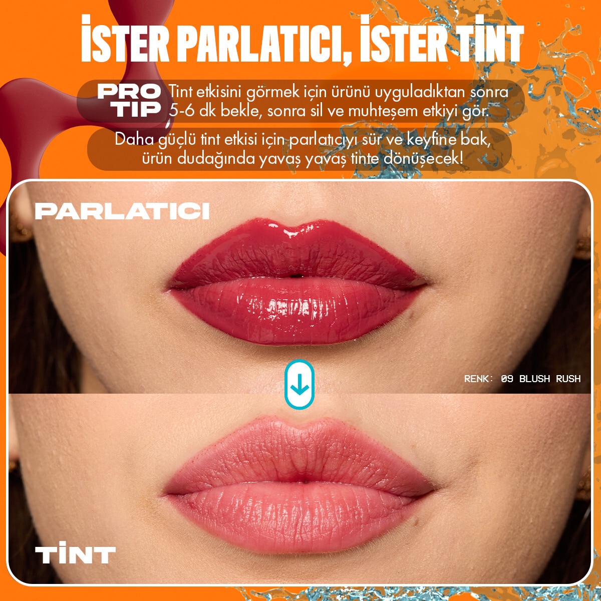  NYX NYX Nyx Professional Make Up Lip IV Dudak Parlatıcısı Tint Water Bout Wine  1 of 9 