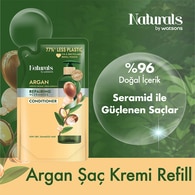 NATURALS BY WATSONS NATURALS BY WATSONS Naturals By Watsons Argan Saç Kremi Refill 450 ml  1 of 3 