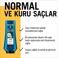Gliss Aqua Revive Nemlendirici Saç Bakım Kremi Hyaluron ve Deniz Yosunu Özü ile 360 ml