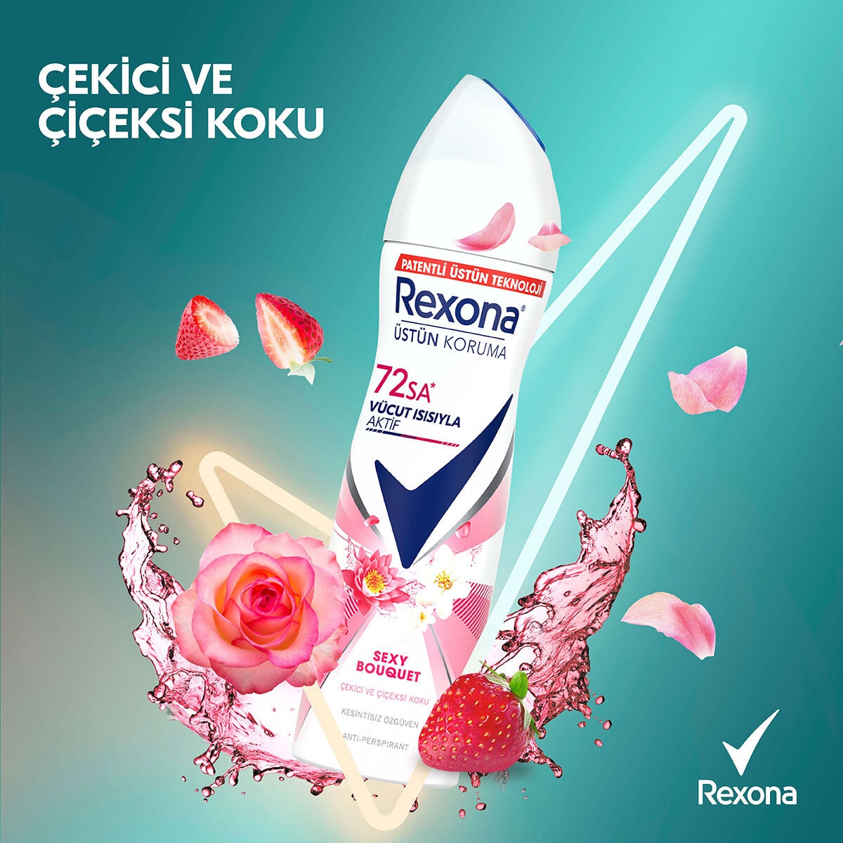 REXONA Rexona Kadın Sprey Deodorant Sexy Bouquet 72 Saat