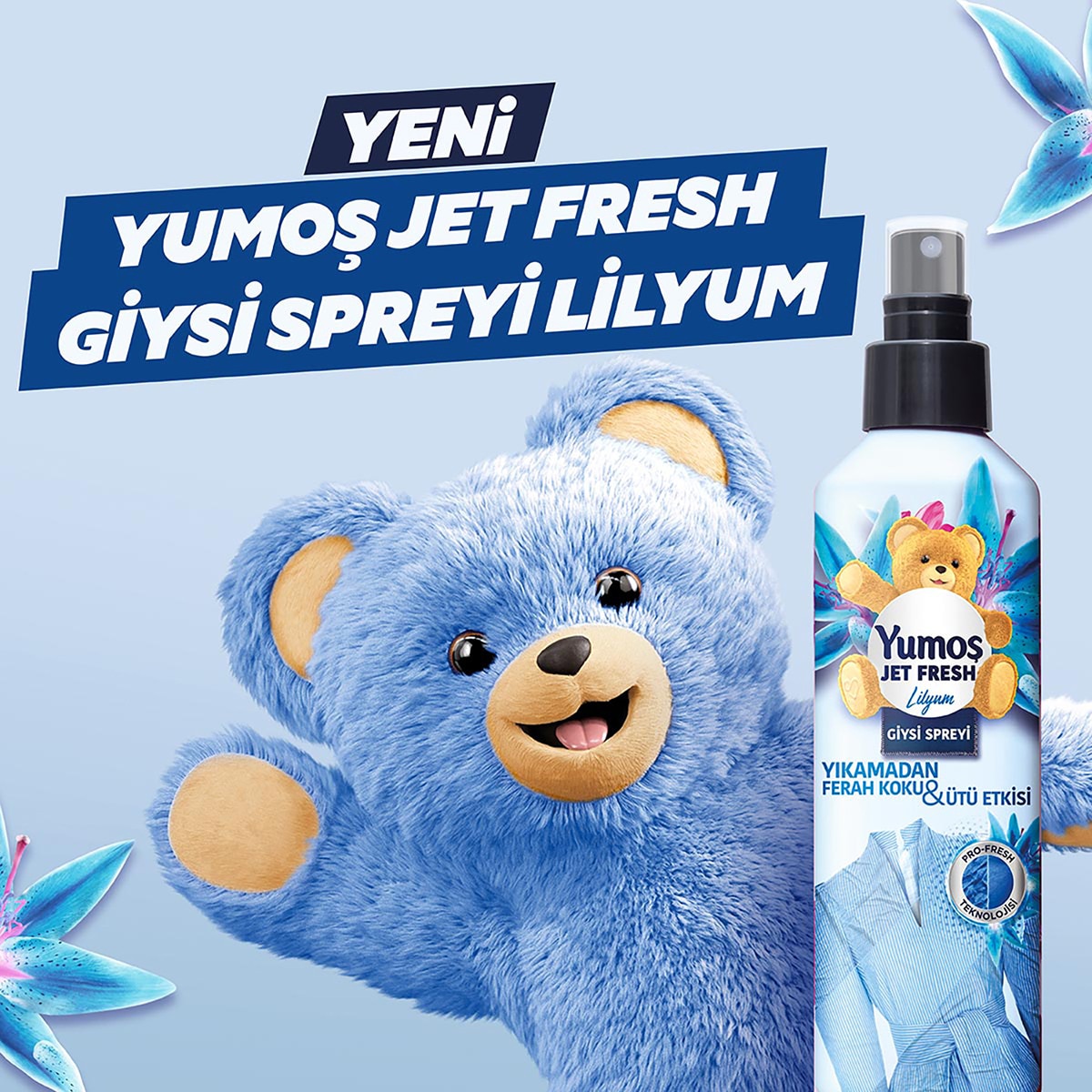  YUMOŞ YUMOŞ Yumoş Jet Fresh Sprey Lilyum 200 ml  1 of 5 