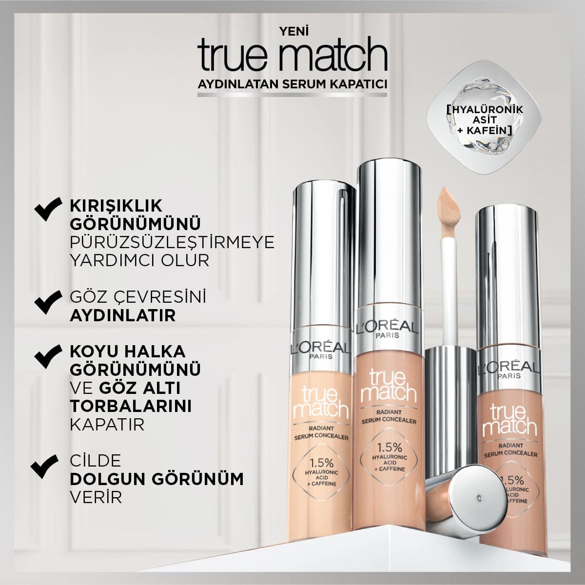  LOREAL PARIS LOREAL PARIS L'Oreal Paris True Match Aydınlatan Serum Kapatıcı 2R  1 of 8 