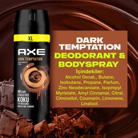 Axe Erkek Deodorant Dark Temptation XL 48 Saat Etkileyici Koku 200 ml