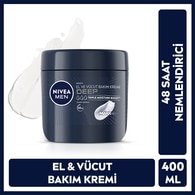  NIVEA FOR MEN NIVEA FOR MEN Nivea Men Erkek Deep El ve Vücut Bakım Kremi 400 ml 48 Saat Nemlendirici  1 of 1 