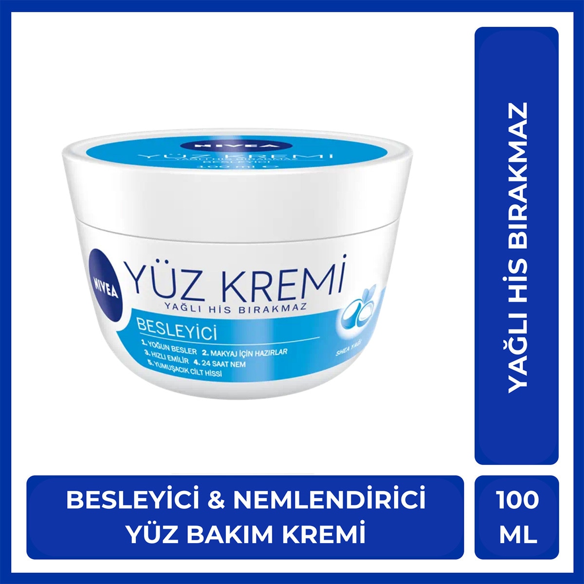 NIVEA VISAGE NIVEA VISAGE Nivea Besleyici Yüz Kremi 100 ml 24 Saat Nemlendirici 1 of 6