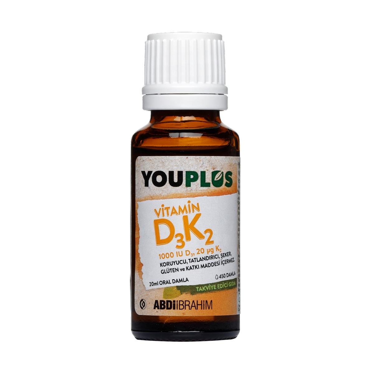  YOUPLUS YOUPLUS Youplus Vitamin D3K2 1000 IU 20 ml Oral Damla  1 of 3 