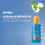  NIVEA SUN NIVEA SUN Nivea Sun SPF50 Güneş Koruyucu & Bronzluk Güneş Kremi 200 ml Sprey  1 of 8 