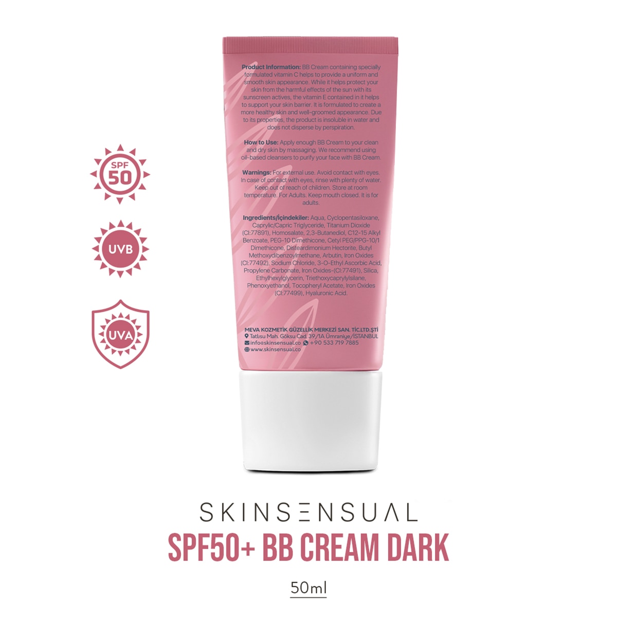  SKIN SENSUAL SKIN SENSUAL Skin Sensual SPF 50+ BB Krem Dark 50 ml  1 of 9 