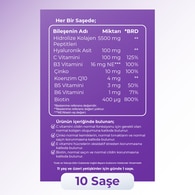  VOOP VOOP Voop Collagen Beauty Yüksek Biyoaktif Hidrolize Kolajen 100 Saf Ve Doğal 10 Toz Saşe  1 of 8 