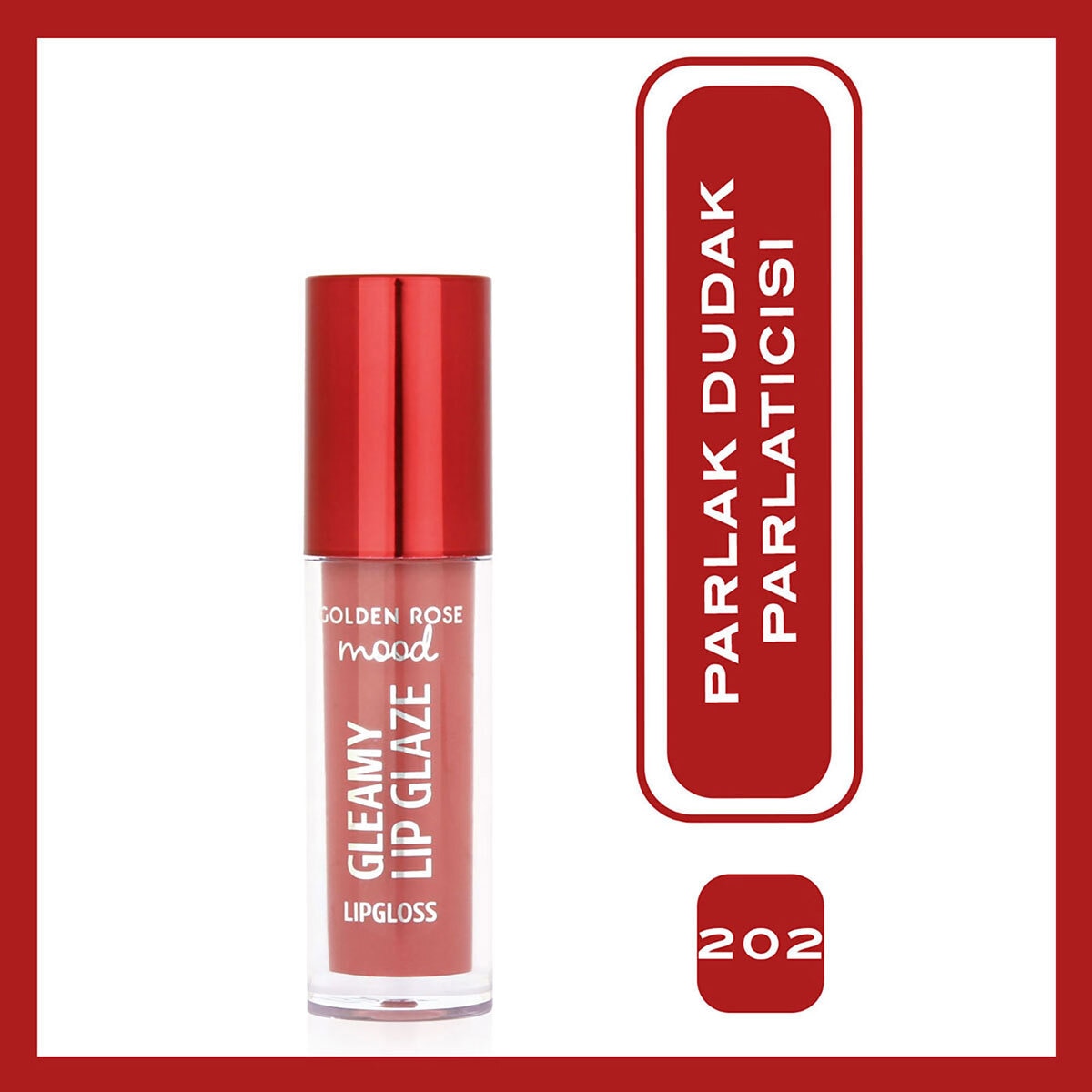 GOLDEN ROSE GOLDEN ROSE Golden Rose Mood Gleamy Dudak Parlatıcısı No: 202 Peachy Nude 1 of 4