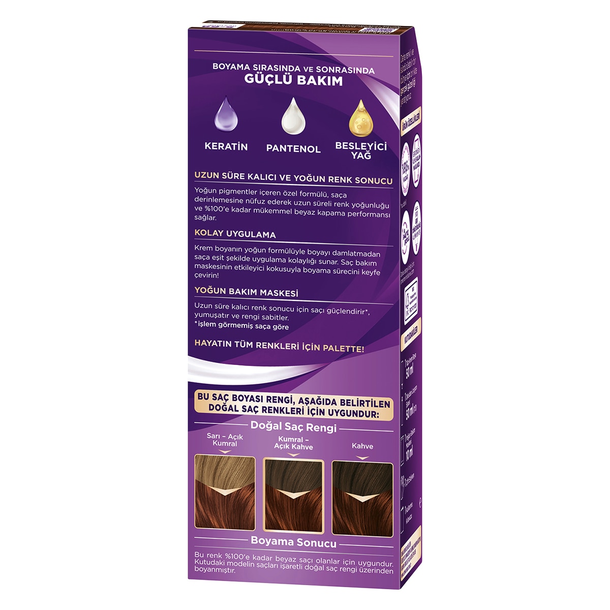  PALETTE NATURAL COLORS PALETTE NATURAL COLORS Palette Göz Alıcı Renkler Saç Boyası 5-68 Kestane  1 of 10 