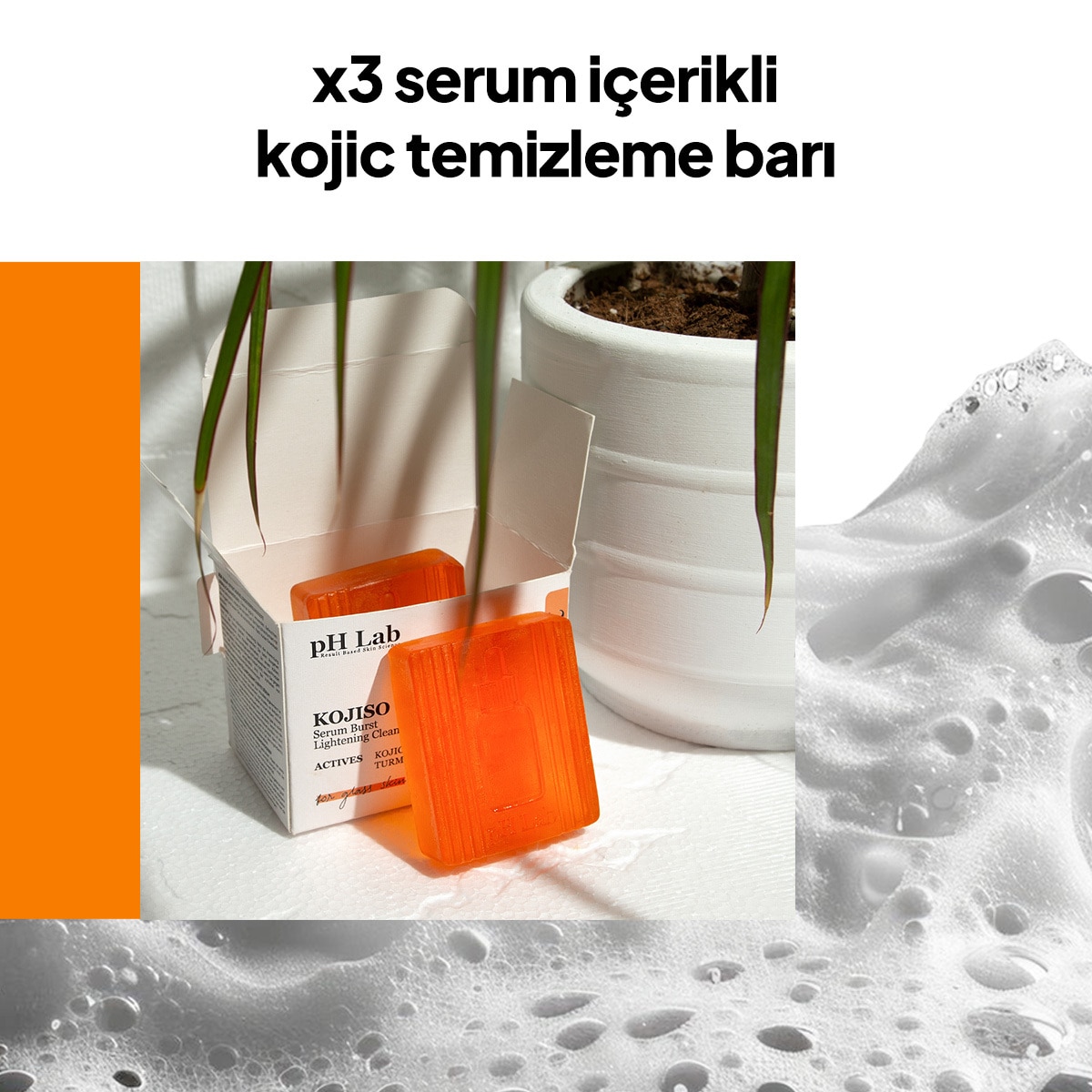  PH LAB PH LAB Ph Lab Kojiso Leke Karşıtı Temizleme Bar 50 ml  1 of 7 