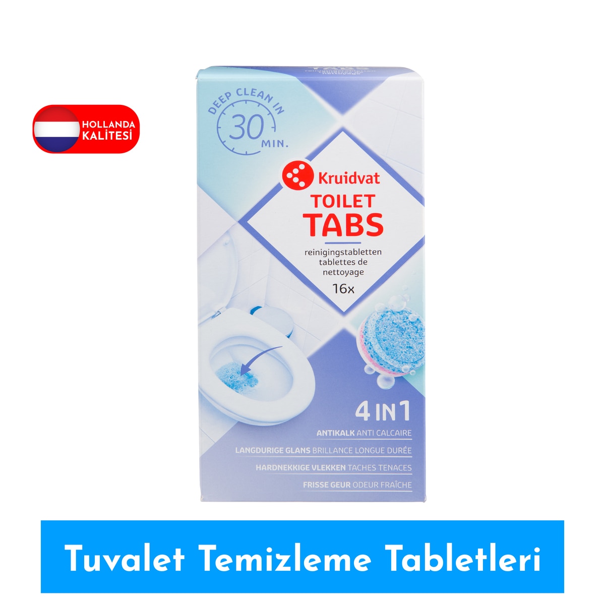  KRUIDVAT KRUIDVAT Kruidvat Tuvalet Temizleme Tableti 40 Adet  Kruidvat Tuvalet Temizleme Tableti 40 Adet