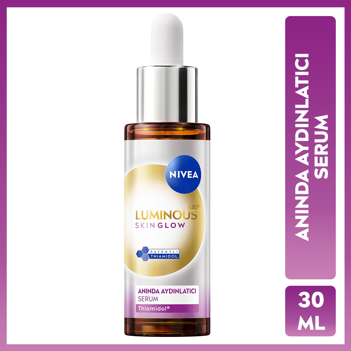 NIVEA VISAGE NIVEA VISAGE Nivea Luminous630 Skin Glow Anında Aydınlatıcı Serum 30 ml, Eşit Cilt Tonu 1 of 6