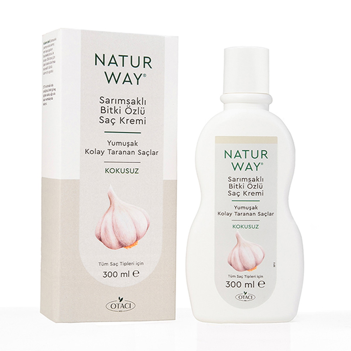  undefined NATURWAY Naturway Saç Kremi Sarımsaklı Bitki Özlü 300 ml  1 of 5 