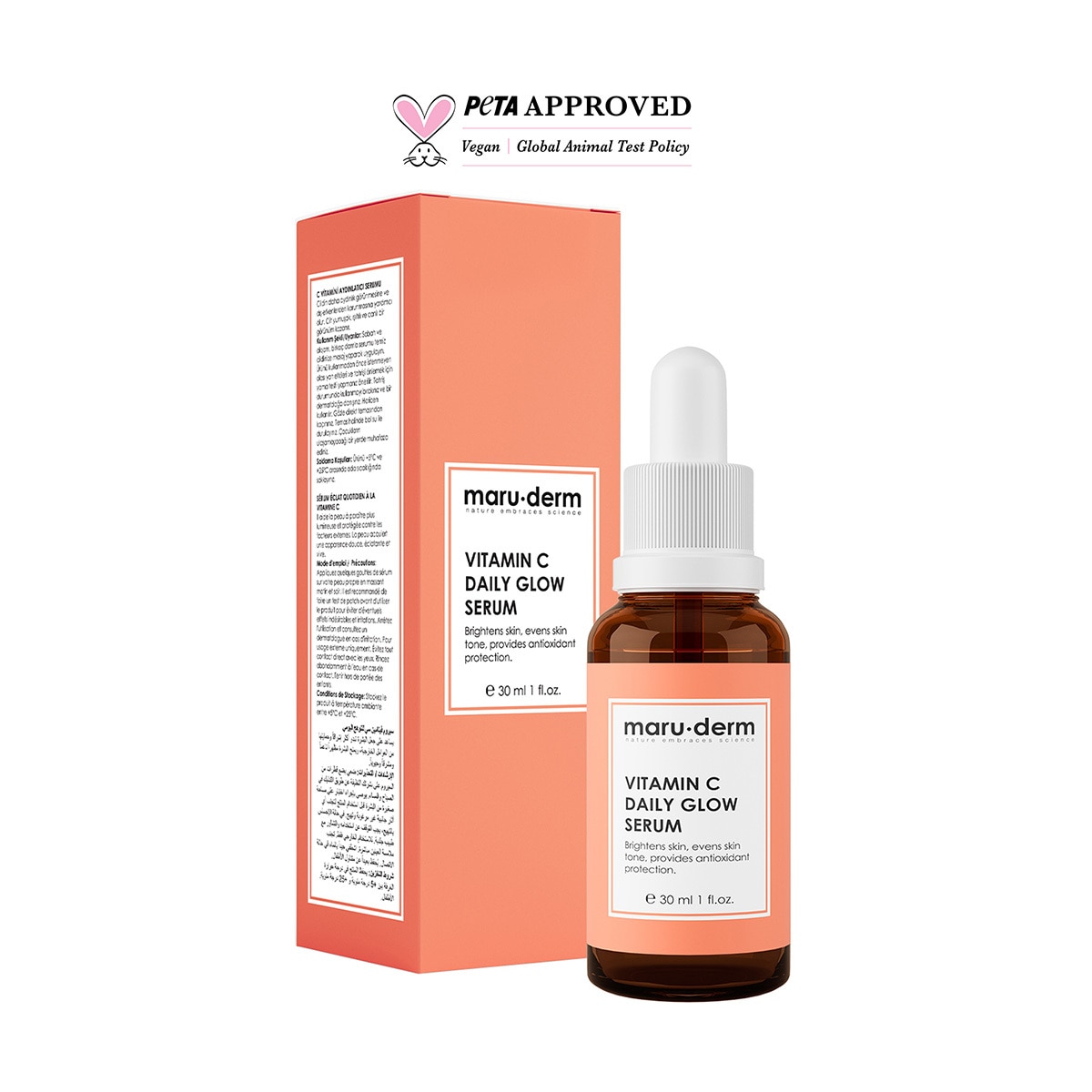 MARUDERM MARUDERM Maruderm Aydınlatıcı C Vitamini ve Peptid Cilt Bakım Serumu 30 ml 1 of 5