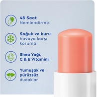 Nivea Dudak Bakım Kremi ve Dudak Parlatıcısı Şeftali 4,8 g 24 Saat Nem