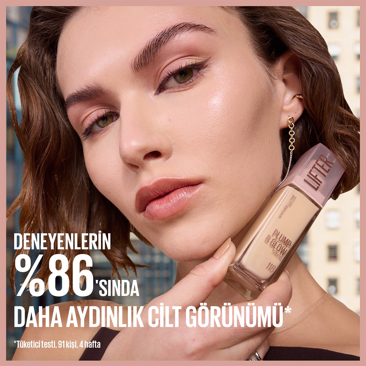  MAYBELLINE MAYBELLINE Maybelline New York Lifter Niasinamid ve Hyalüronik Asit İçeren Aydınlatan Fondöten 110  1 of 10 