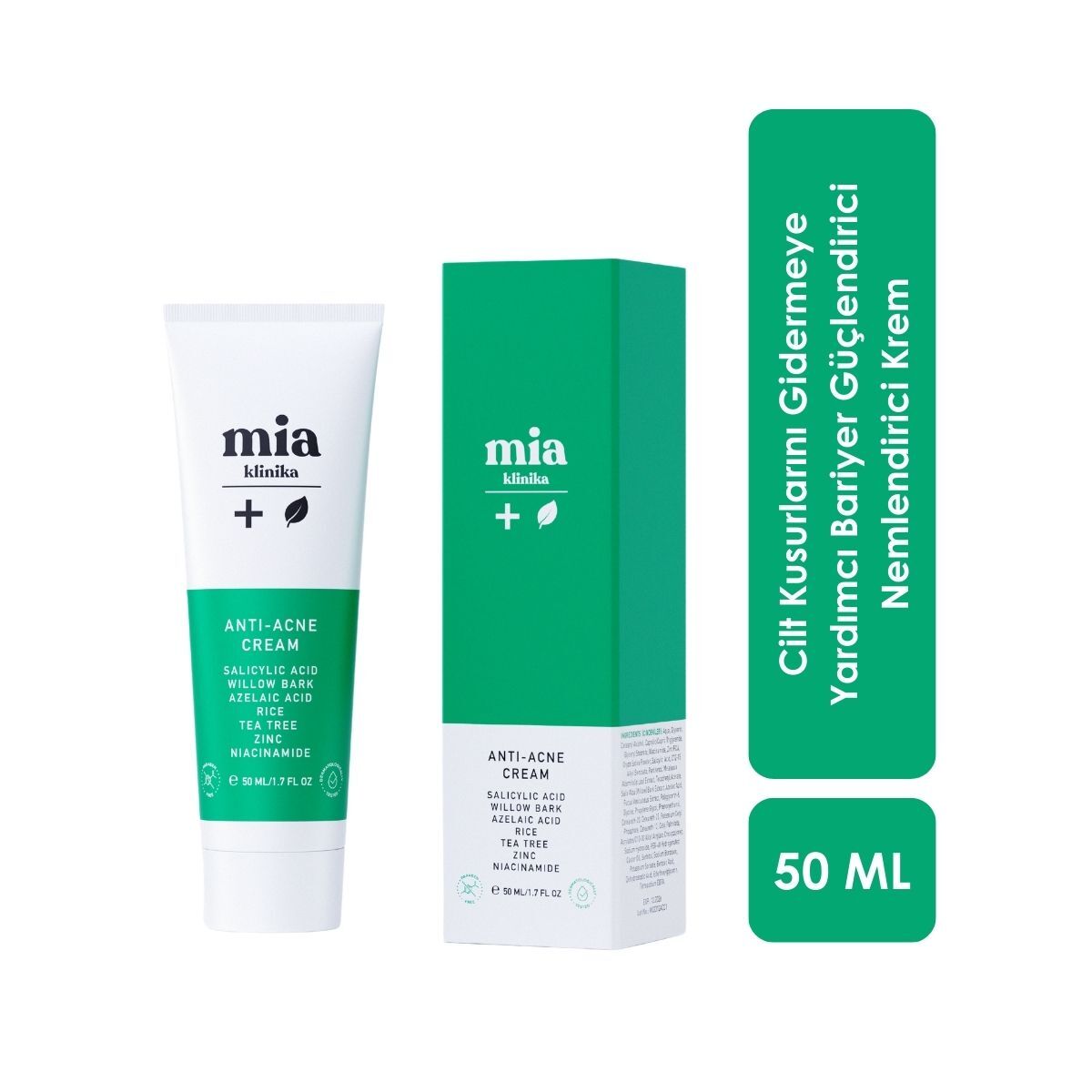 MIA KLINIKA MIA KLINIKA Mia Klinika Sivilce ve Akne Karşıtı Kremi 50 ml 1 of 1 Mia Klinika Sivilce ve Akne Karşıtı Kremi 50 ml