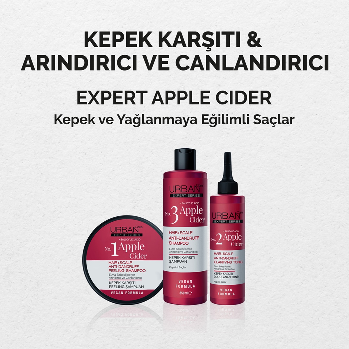  URBAN CARE URBAN CARE Urban Care No.3 Expert Apple Cider Kepek Karşıtı Şampuan 350 ml  1 of 6 
