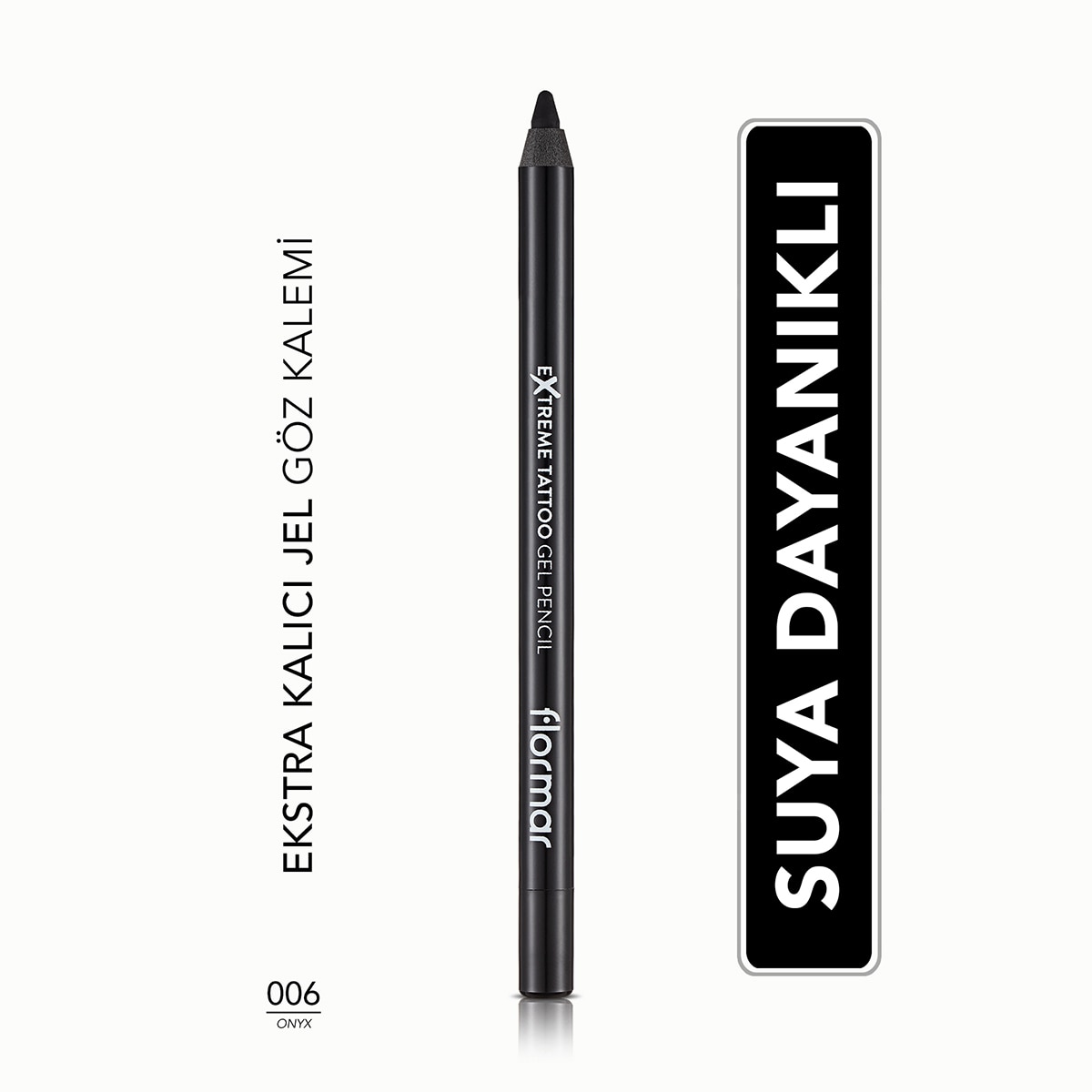  FLORMAR FLORMAR Flormar Extreme Tattoo Suya Dayanıklı ve Uzun Süre Kalıcı Jel Göz Kalemi Siyah  Flormar Extreme Tattoo Suya Dayanıklı ve Uzun Süre Kalıcı Jel Göz Kalemi Siyah