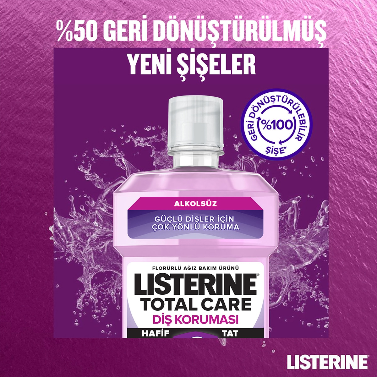  LISTERINE LISTERINE Listerine 6 Etki 1 Arada Zero Ağız Suyu 500 ml  1 of 5 