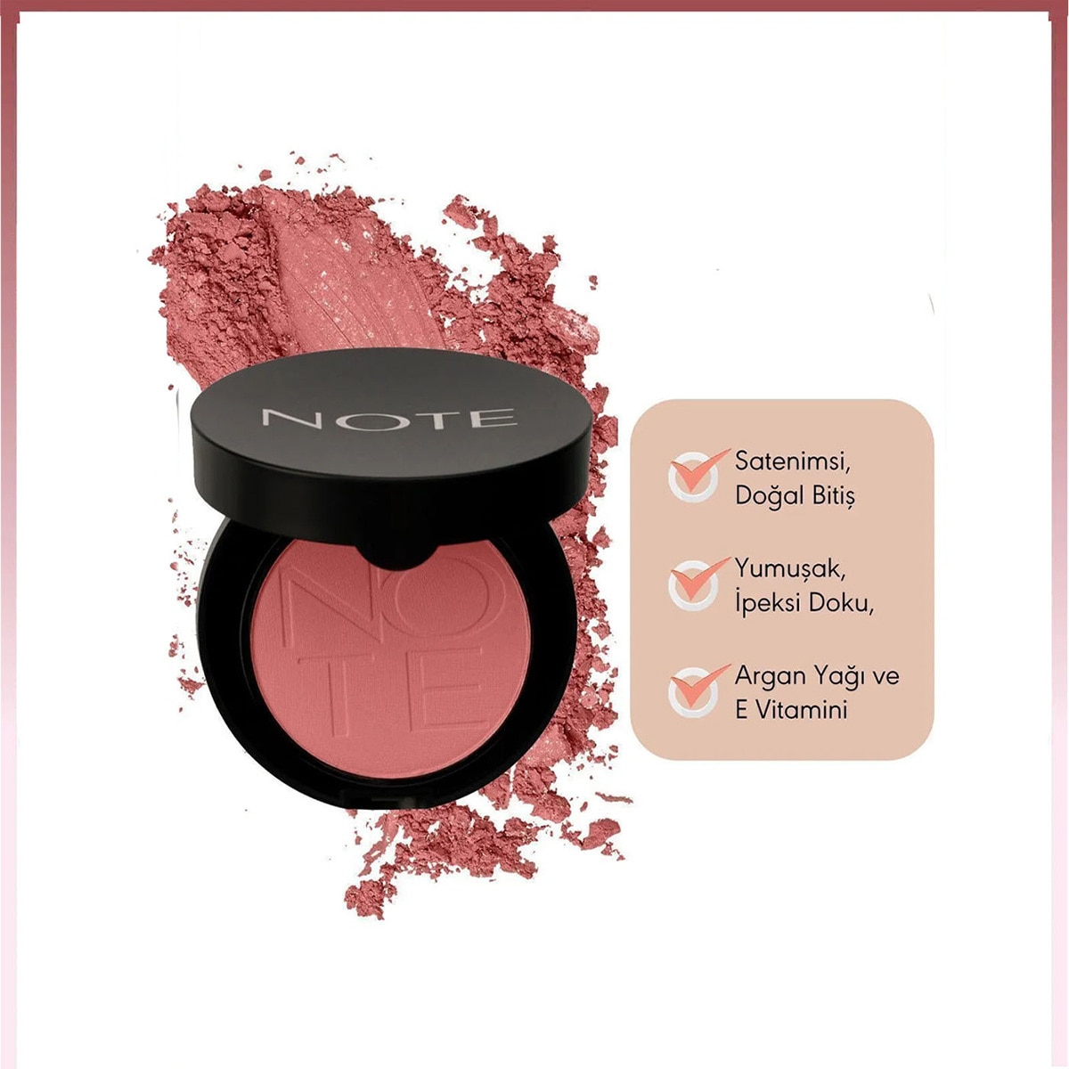 NOTE NOTE Note Luminous Compact Allık No: 6 Sandy Pink 1 of 4