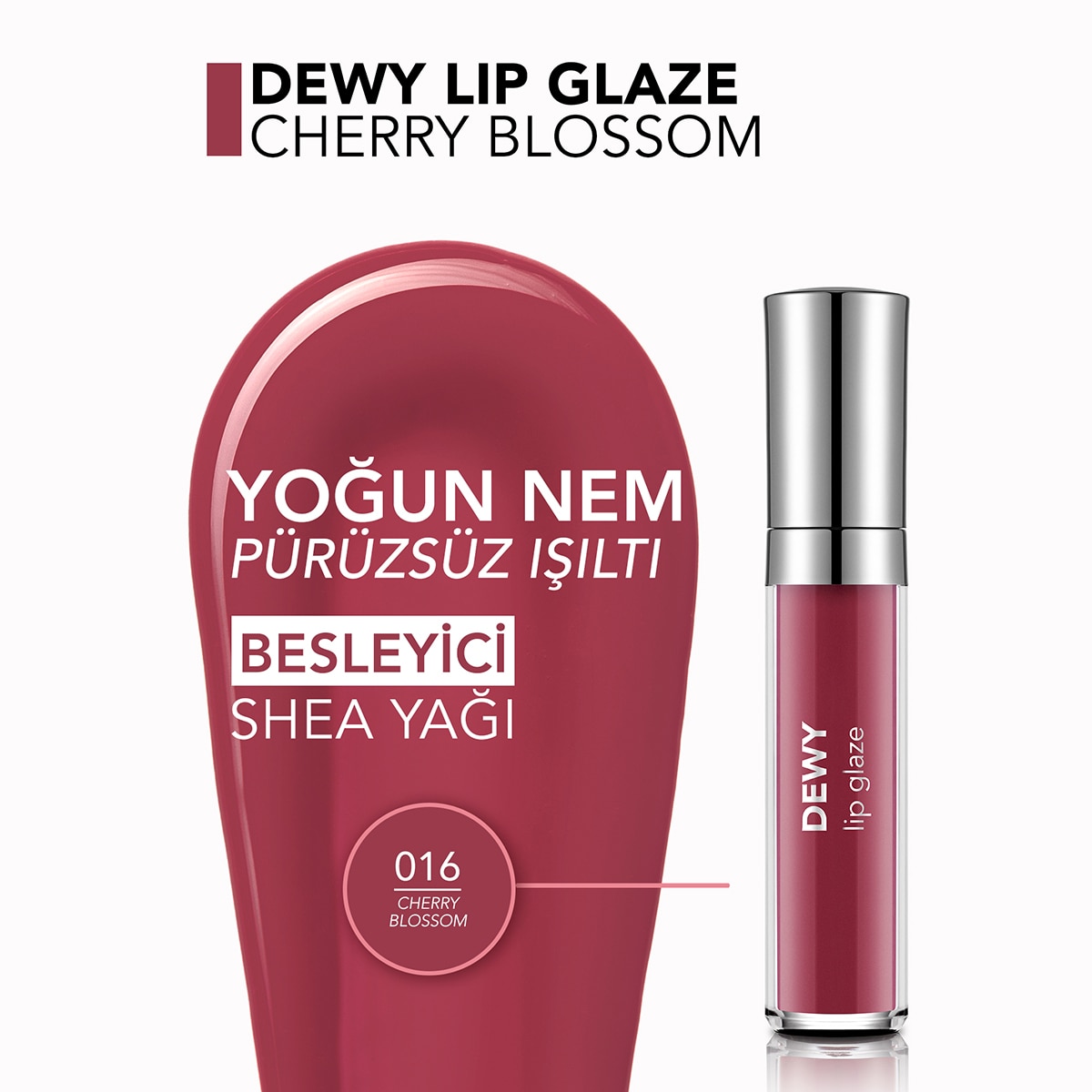  FLORMAR FLORMAR Flormar Dewy Lip Glaze Dudak Parlatıcısı No: 016 Cherry Blossom  1 of 7 